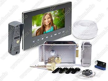 Комплект видеодомофона Eplutus EP-6814LG с электромеханическим замком Anxing Lock-Зенит