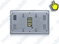 Монитор HDcom B-706-FHD - задняя панель с разъемами для подключения